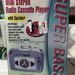 Mini Stereo cassette radio player