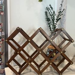 Vintage Collapsible Wine Rack 