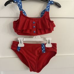 4th July 6-6x Girls Swimsuit