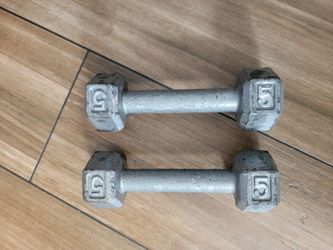 2 x 5lbs Dumbbells