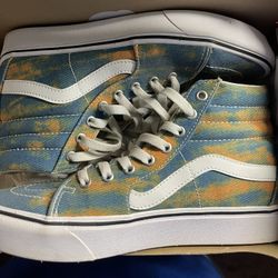 Vans Sk8 Hi Comfy Cush Shoes In Bloom Tie Dye