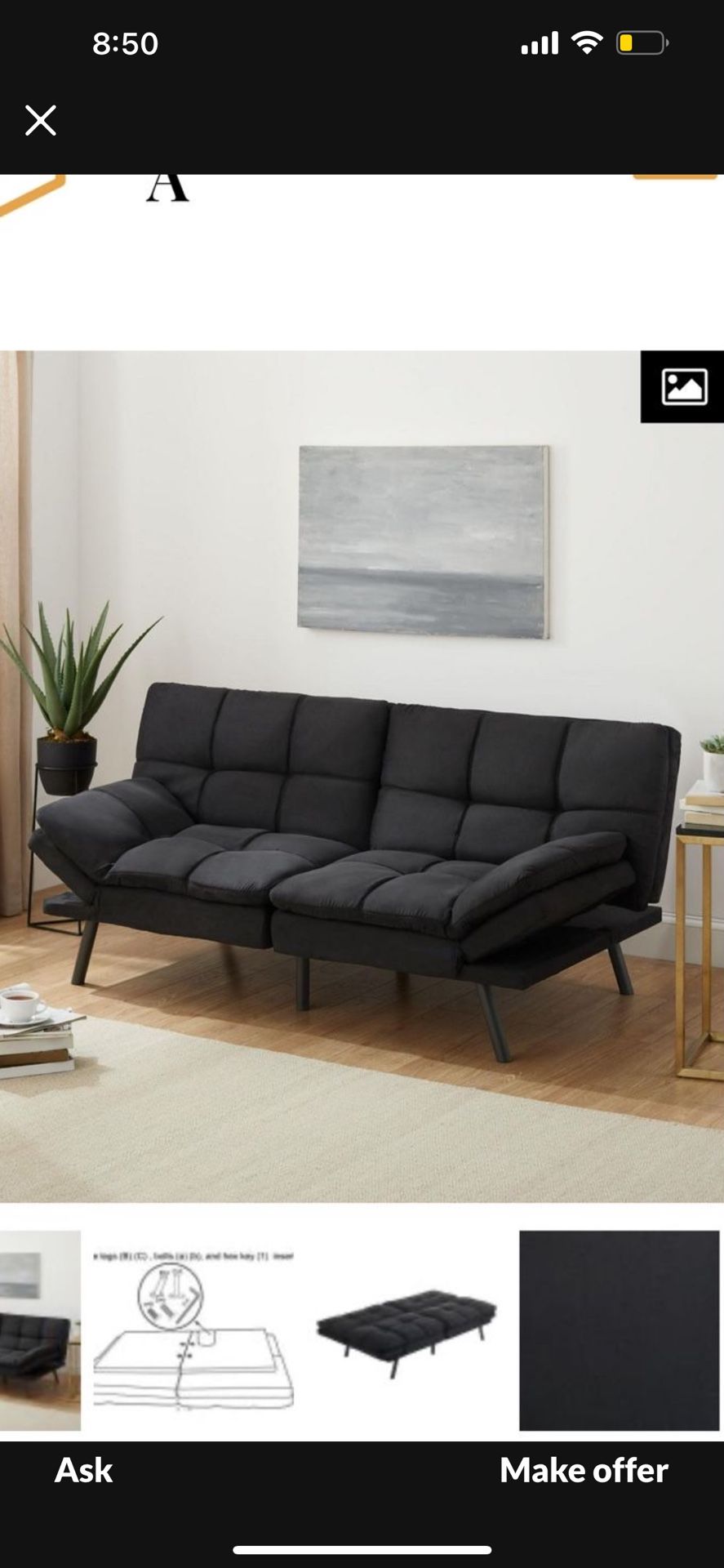 Black Futon