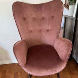 Pink Upholstered Chair