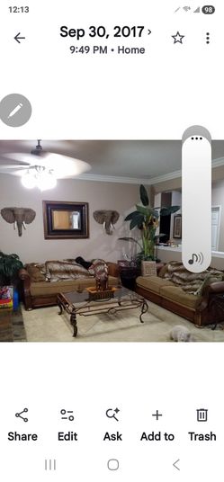 Leather mirror for living room or bedroom.