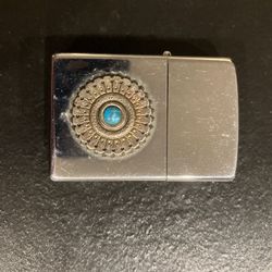1997 Indian Turquoise Emblem Zippo Lighter