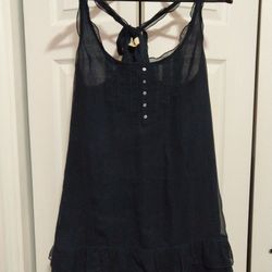 Hollister Navy Blue Sun Dress