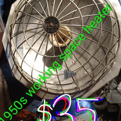 Vintage Aluminum/Steel Radiant Heater 