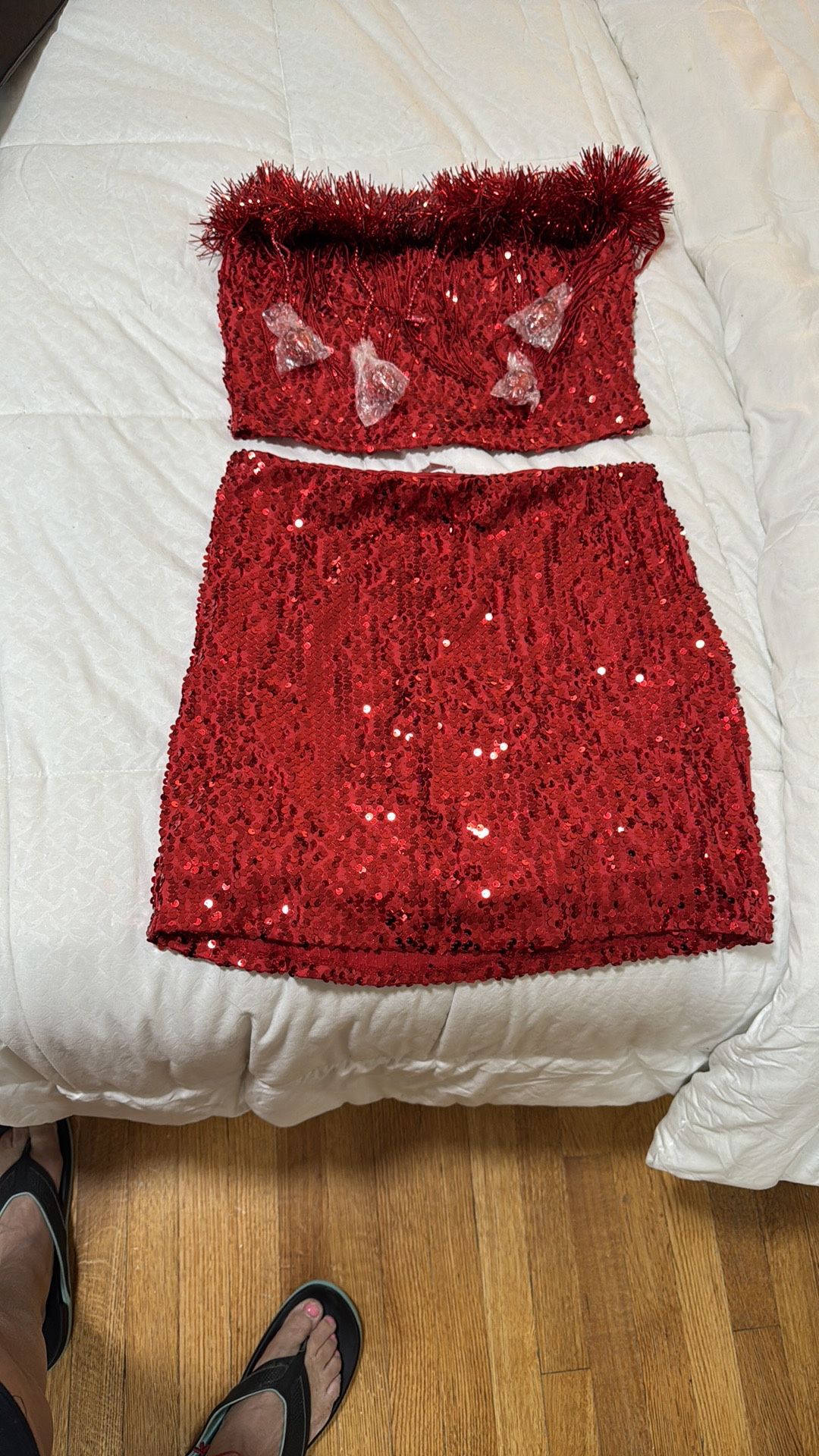Christmas Mini Skirt. Set $20