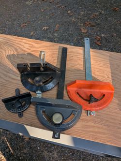 Table Saw Miter Gauge / Angle Guide Lot – 4 Pieces
