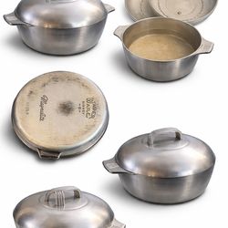 Wagner Ware Sidney -0- Magnalite 5 Qt. Roaster 4248-P 1940’s Rare WWII Cast Aluminum