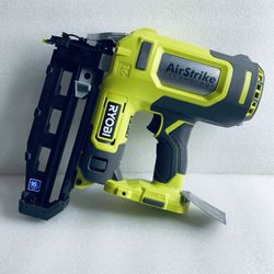 New Other Ryobi ONE+ 18V AirStrike 16-Gauge Cordless Finish Nailer, Tool Only