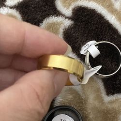 Men’s Fashion Stainless Steel Wedding Band Size 10