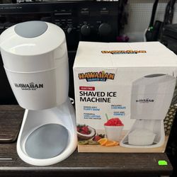 NEW Hawaiian Shaved Ice Machine, Slush Shaver Snow Cone Maker