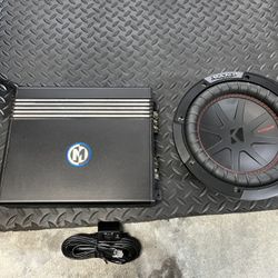 Memphis Car Audio Mono Block Amplifier And Kicker Comp R 8 Inch Subwoofer 