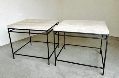 A Pair of Mitchell Gold and Bob Williams End Tables