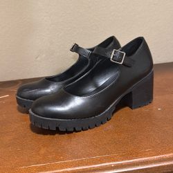 Black Toe Covered Heels