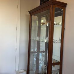 Lighted Cabinet 8 Ft H  X 3.3 W X 1.1 D.  