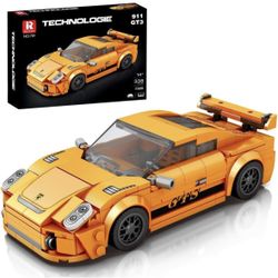 Reobrix 791 Porsche 911 GT3 Toy Car Building Blocks, Model Car Kit for Display and Collectible, Race Car Building Toy for Boys and Adults, Compatible 