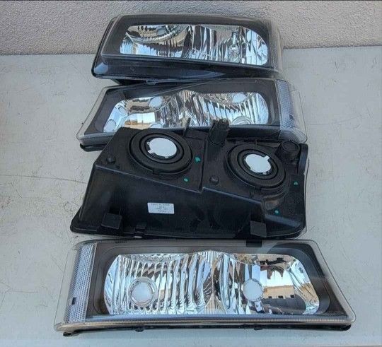 03-06 Chevrolet Silverado Avalanche Headlights Luces Micas Calaveras Faros Faroles Focos Chevy