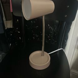 Pink desk lamp