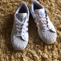 Girls Stan Smith Adidas Size 3 White Shoes Sneakers Kids