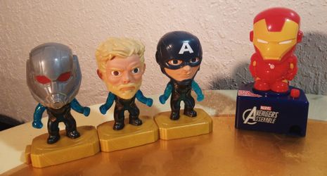 Marvel figurines & iron man candy dispenser