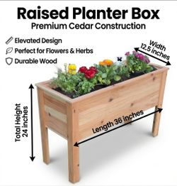 Two Handmade Cedar Planters