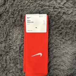 Nike Red Knee High Soccer Socks – Size L (8–12)