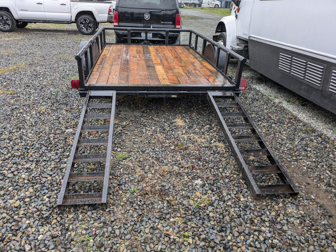 14 Ft BIG TEX Utility Trailer With Ramps for Sale in Sumner, WA - OfferUp