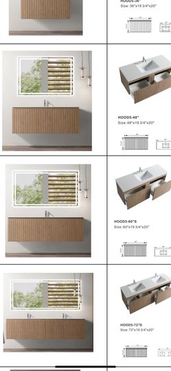 vanity set 30-84 inch