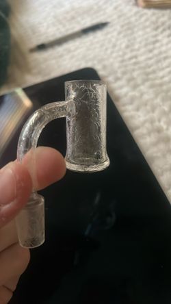 Evan Shore Embossed Glass art Banger
