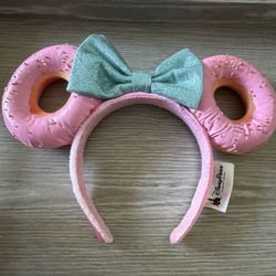 Authentic Disney Parks Epcot Doughnut Party Mickie Minnie Ears Headband