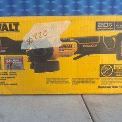 DEWALT 20V MAX Cordless Brushless 4.5 - 5 in. Paddle Switch Angle Grinder with FLEXVOLT ADVANTAGE (Tool Only)