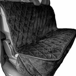 New Plush Paws Products Quilted Velvet Waterproof Car Seat Cover