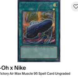 Yu-Gi-Oh x Nike Winds Of Victory Air Max Muscle 95 Spell Card Ungraded 