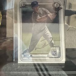 Bobby Witt Jr (not Graded) Signed Rookie Bowman.