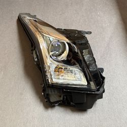 Passenger Side Headlight Assembly 2013-2018 Cadillac ATS  LED Chrome Headlamp