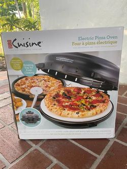 New Euro Cuisine 12-inch Pizza Oven with Stone and Accessories