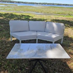 Outdoor Love Seat And Coffee Table