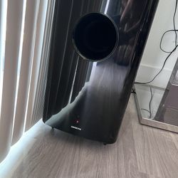 Onkyo receiver, Blu Ray/DVD Player, Sub Woofer  And 2 Speakers 