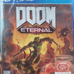 PS4 DOOM ETERNAL NEW! VIDEO GAME