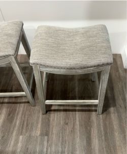 3 Matching Upholstered Stools