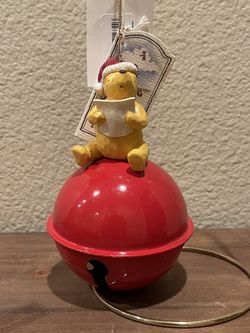 Classic Pooh Christmas ornament with Bell NWT