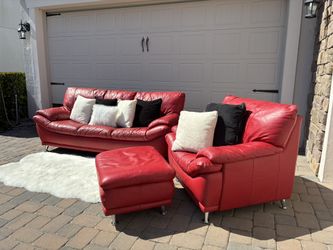 Gorgeous Red Sofas Set 