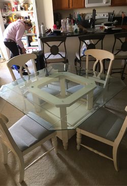 Glass top table