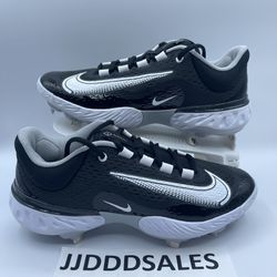 Nike Alpha Huarache Elite 4 Low DJ6521-011 Baseball Cleats Black Men’s Size 7.5 And 8