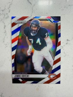 2024 Panini Prizm - Jimbo Covert #53 Red White & Blue Prizm Chicago Bears