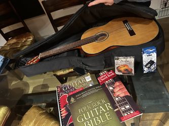 Guitar Bundle –  with Case, Tuner & Books!