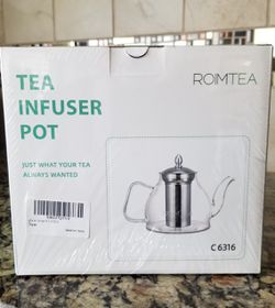 ROMITEA - Glass Teapot Kettle - 40oz