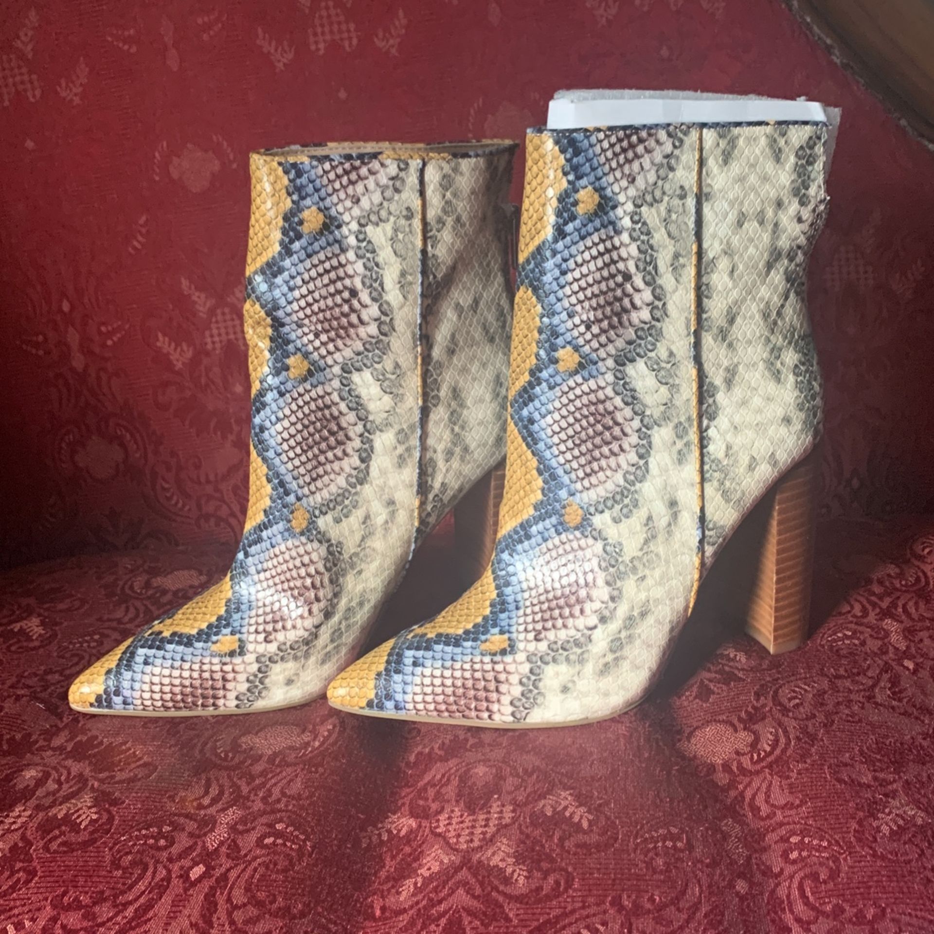 Steve Madden Multi Color Snakeskin Boot